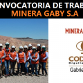 SE NECESITA PERSONAL PARA MINERA GABY SA