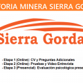 SE NECESITA PERSONAL PARA MINERA SIERRA GORDA
