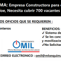 OMIL NECESITA CUBRIR 700 VACANTES DE EMPLEO