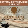 CONVOCATORIA DE TRABAJO CODELCO | JUNIO 2020