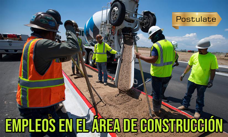 Oportunidad de empleo en el área de construcción diferentes puestos disponibles