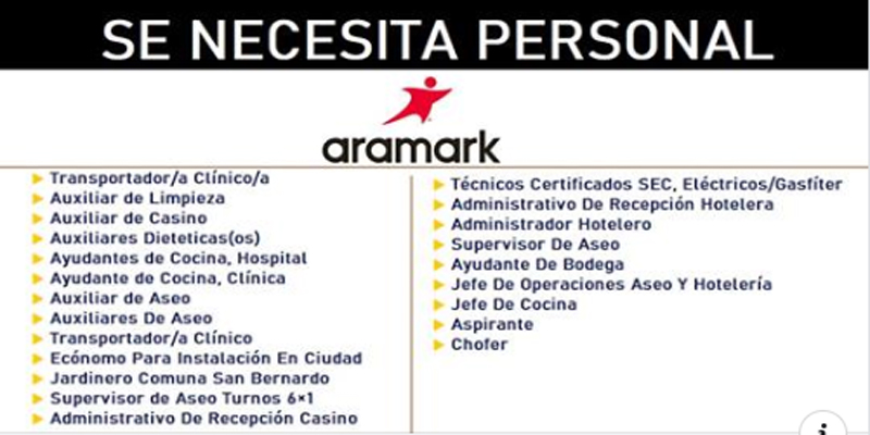 ARAMARK EMPLEOS MINEROS