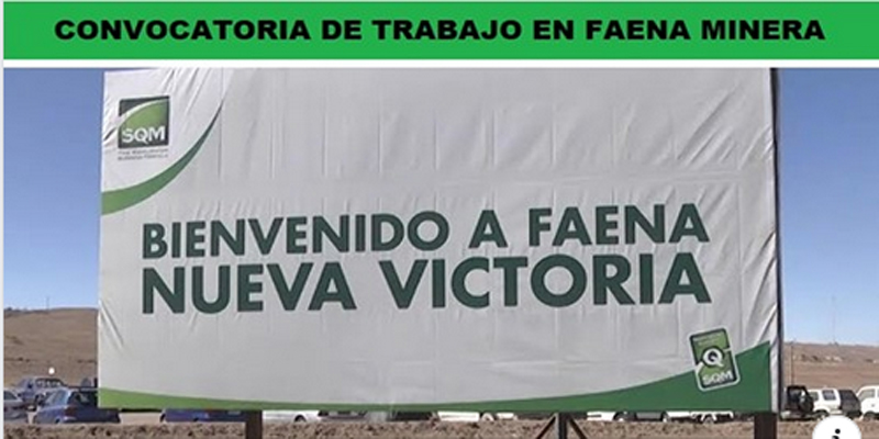 SE NECESITA PERSONAL EN FAENA NUEVA VICTORIA