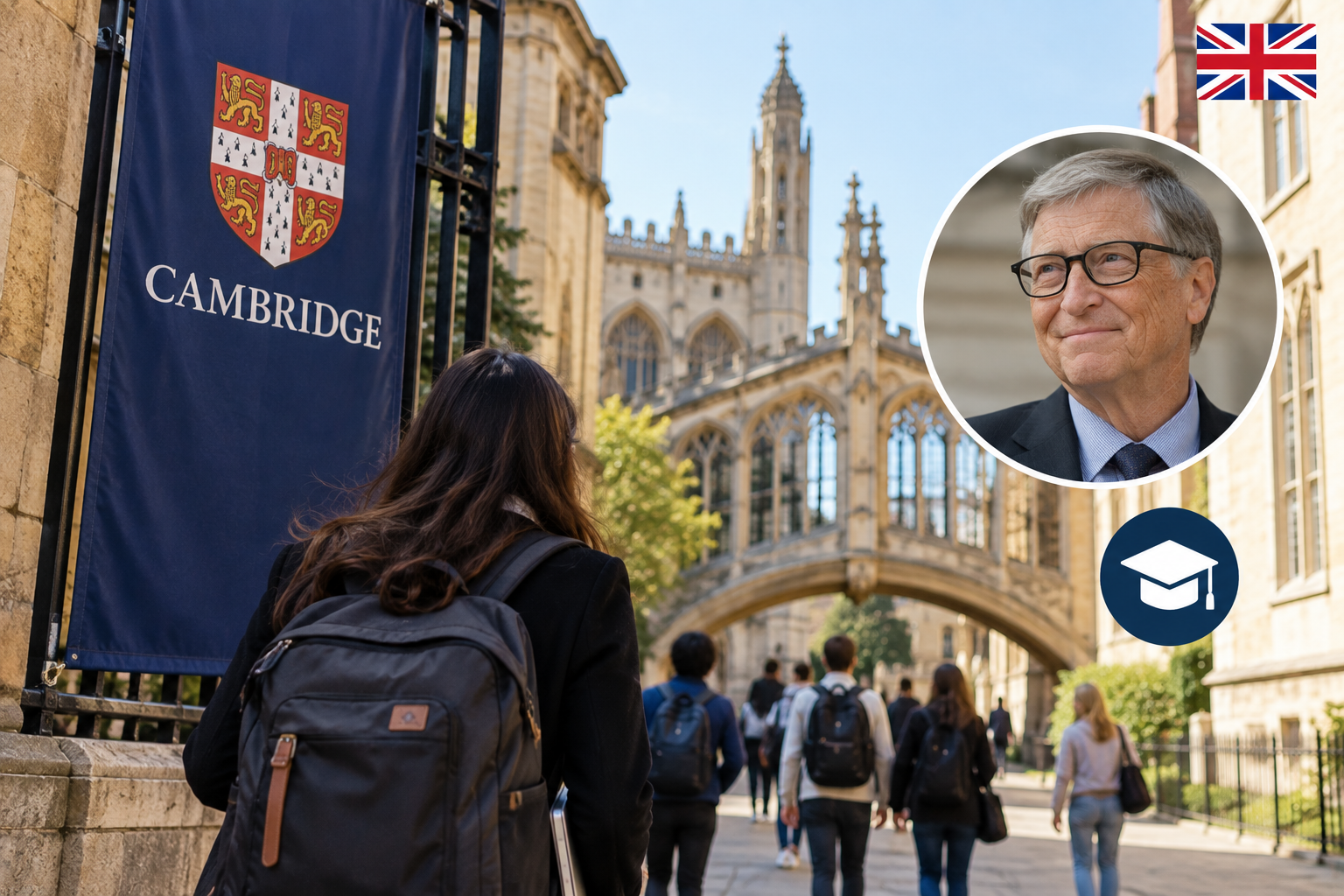 Cambridge abre beca internacional financiada por Bill Gates
