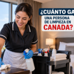 ¿Cuánto gana una persona de limpieza en Canada